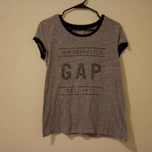 Grey graphic tee